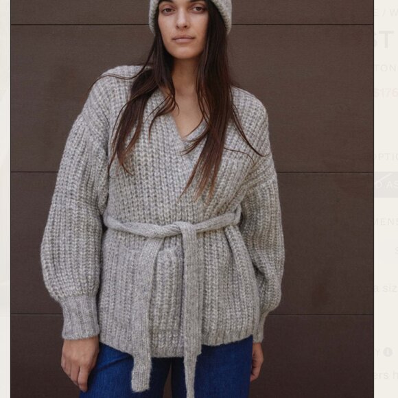 First Rite Alpaca Cotton Sweater Coat, small - Picture 1 of 7